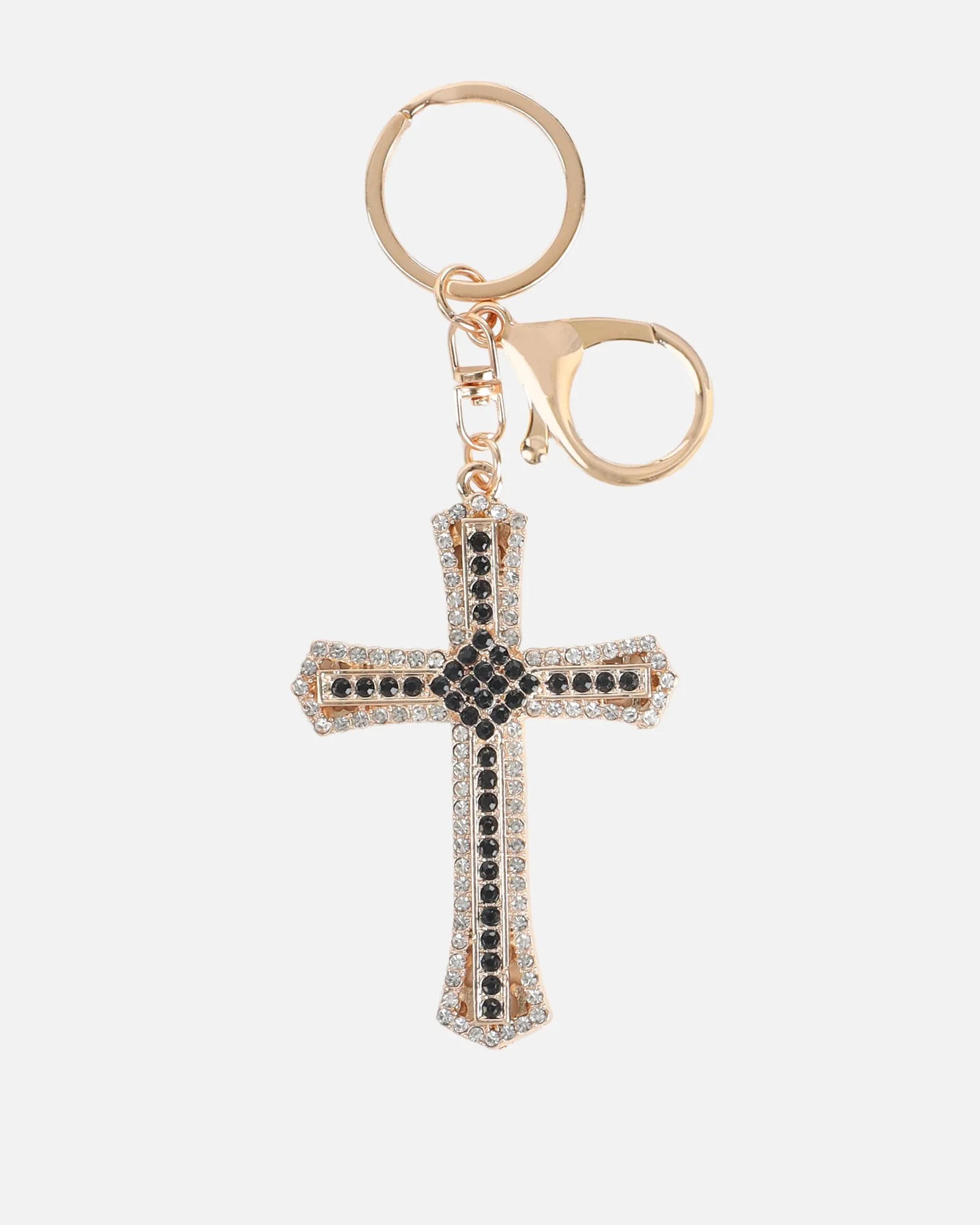 Avah Black DIamante Cross Charm sold by Simmi London product image thumbnail 2