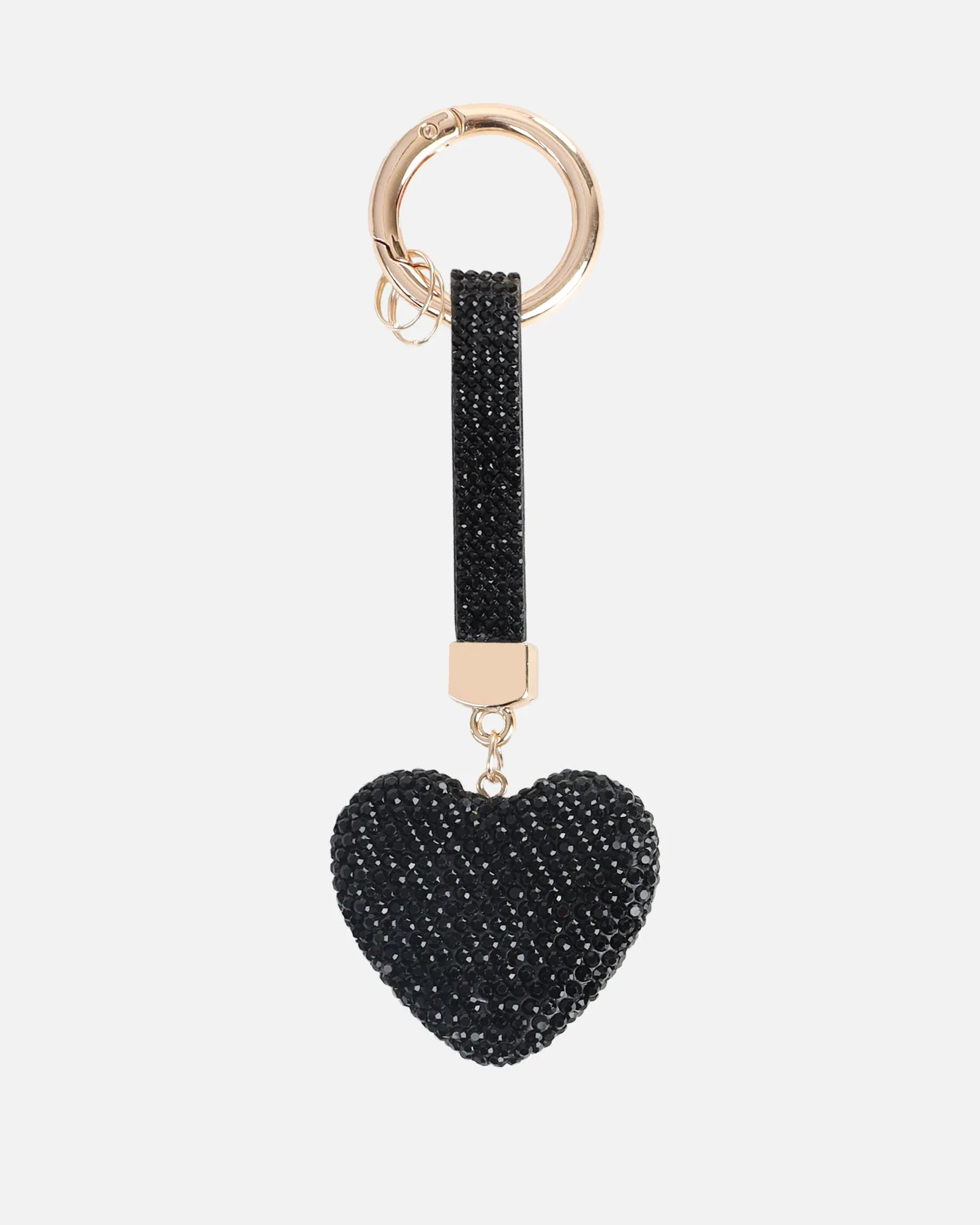 Lumi Black Diamante Heart Charm sold by Simmi London product image thumbnail 2