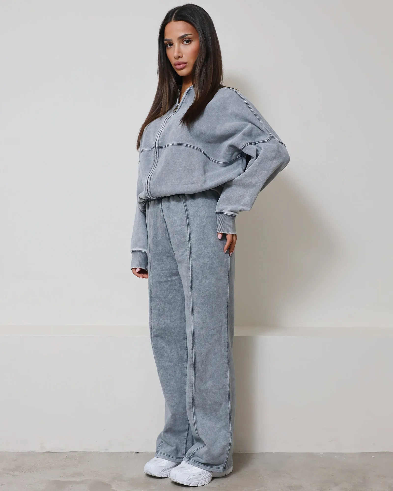 Emile Grey Zip Up Jacket sold by Simmi London product image thumbnail 2