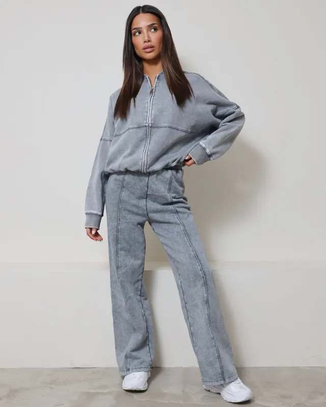 Emile Grey Zip Up Jacket sold by Simmi London