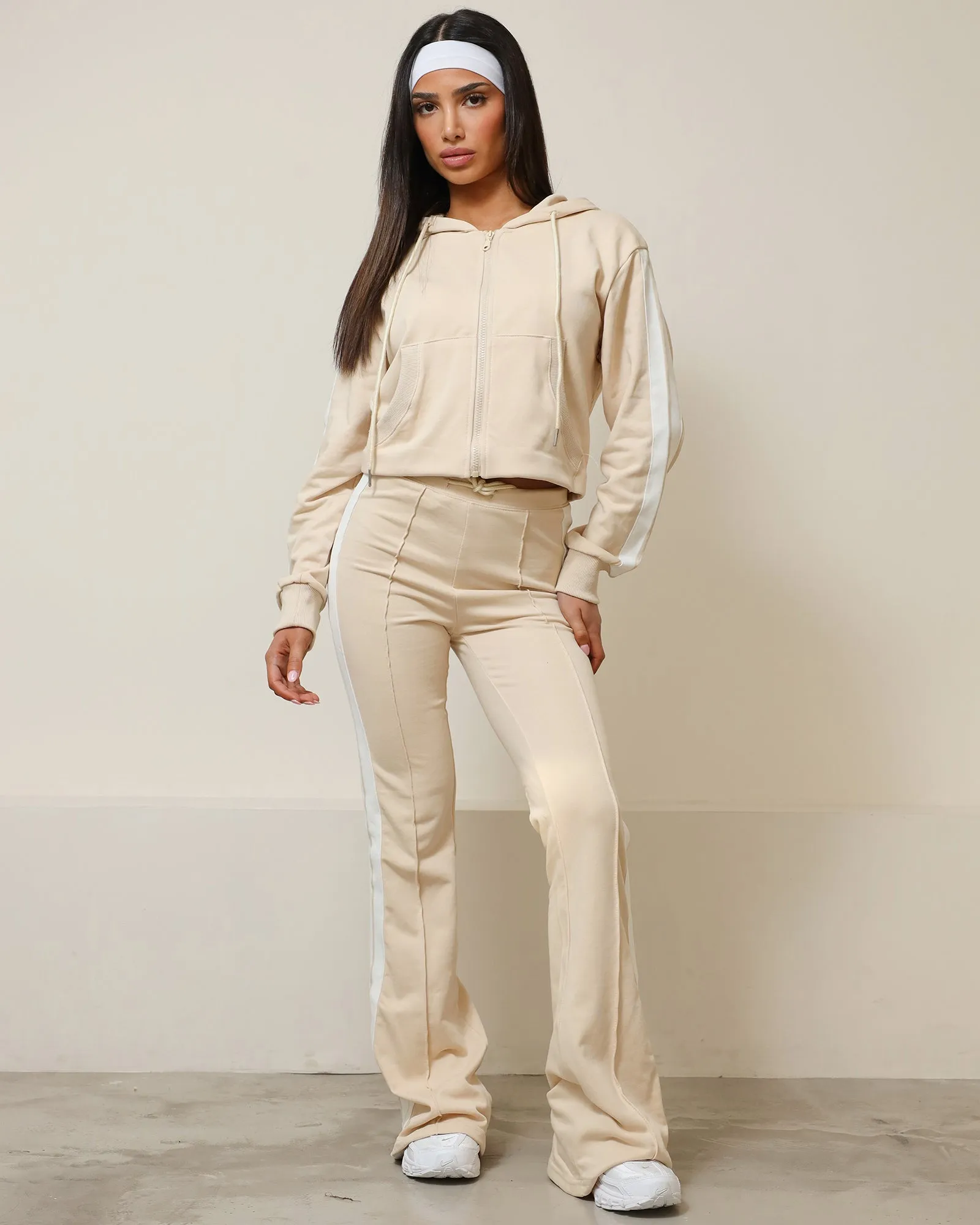 Ellis Cream Tracksuit Set sold by Simmi London