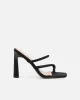 Wosha Black Lycra Mules sold by Simmi London