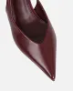 Layana Burgundy Box Slingback Court Shoes sold by Simmi London