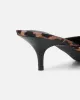 Carson Leopard Print Kitten Heeled Mules sold by Simmi London