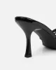 Shadee Black Patent Mid Heeled Sandals sold by Simmi London
