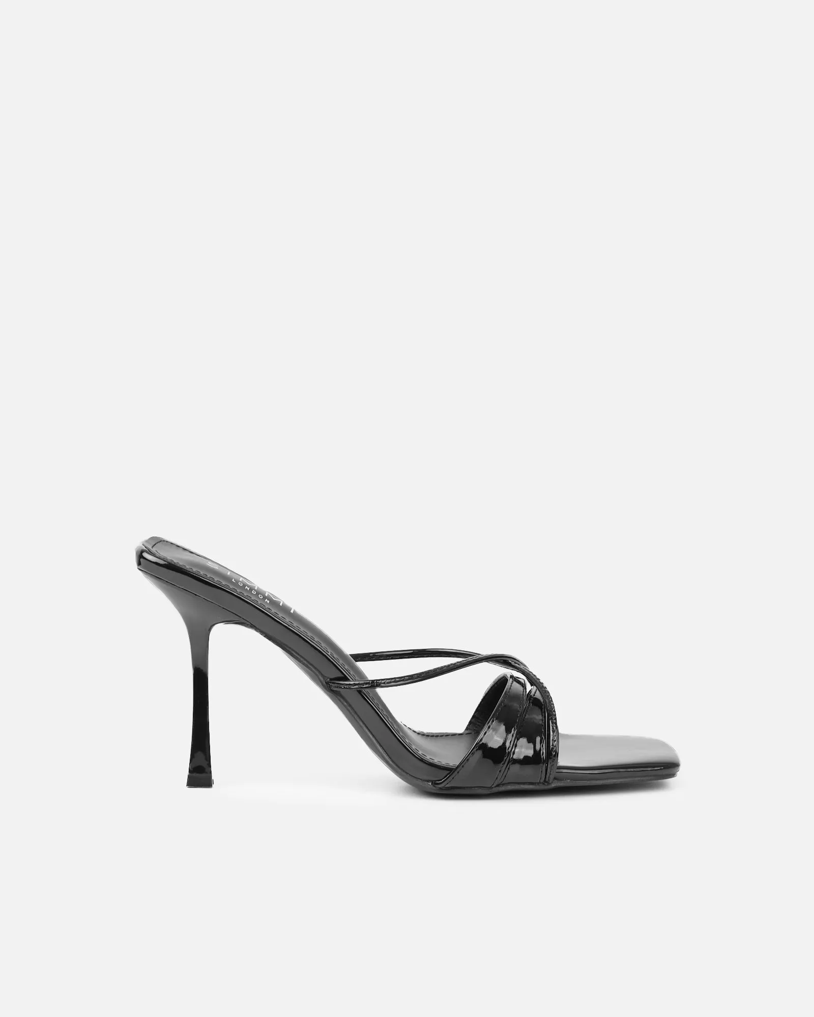 Danique Black Patent Mules sold by Simmi London product image thumbnail 2