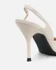 Darcia stone box sling back court shoes sold by Simmi London