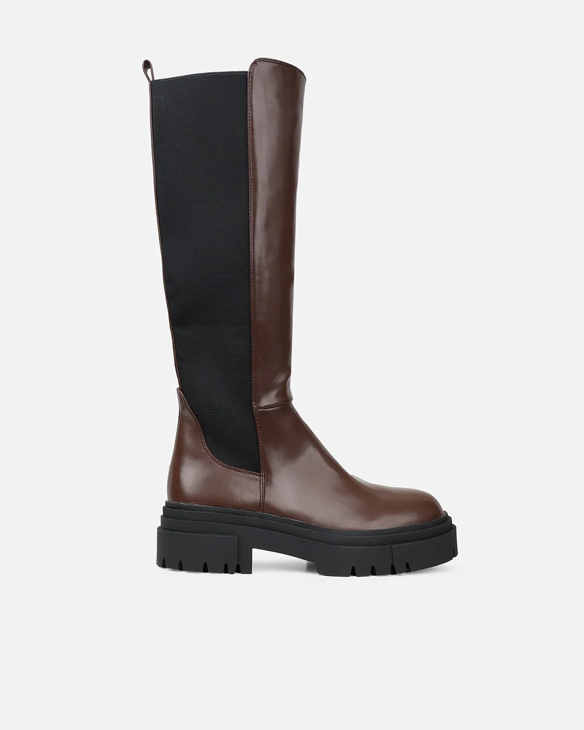 Bernard Brown Chunky Knee Boots sold by Simmi London product image thumbnail 2