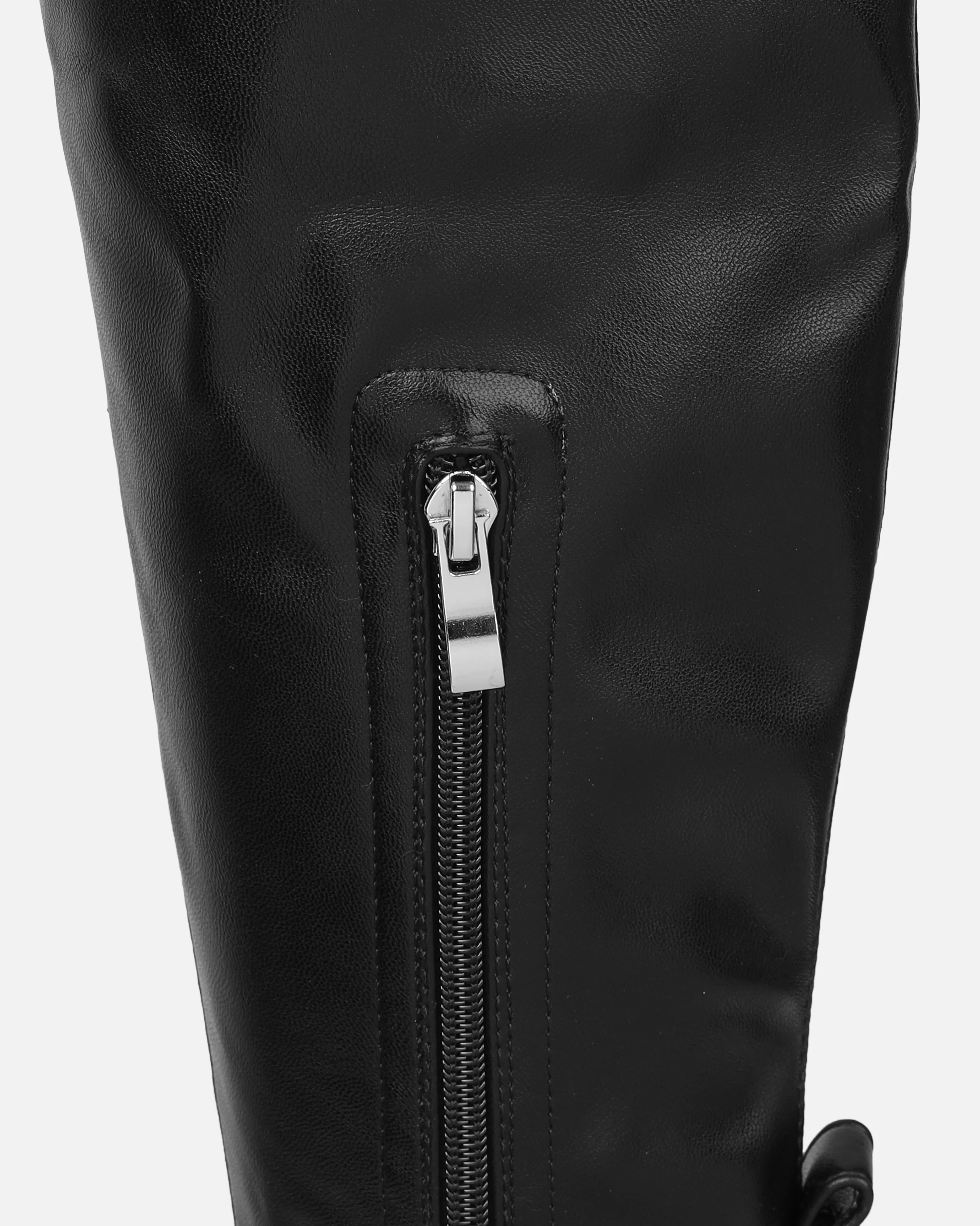 Bryce Black Stretch Knee High Chunky Boots sold by Simmi London product image thumbnail 3