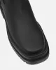 Ansel Black Rubberized Chunky Chelsea Boots sold by Simmi London