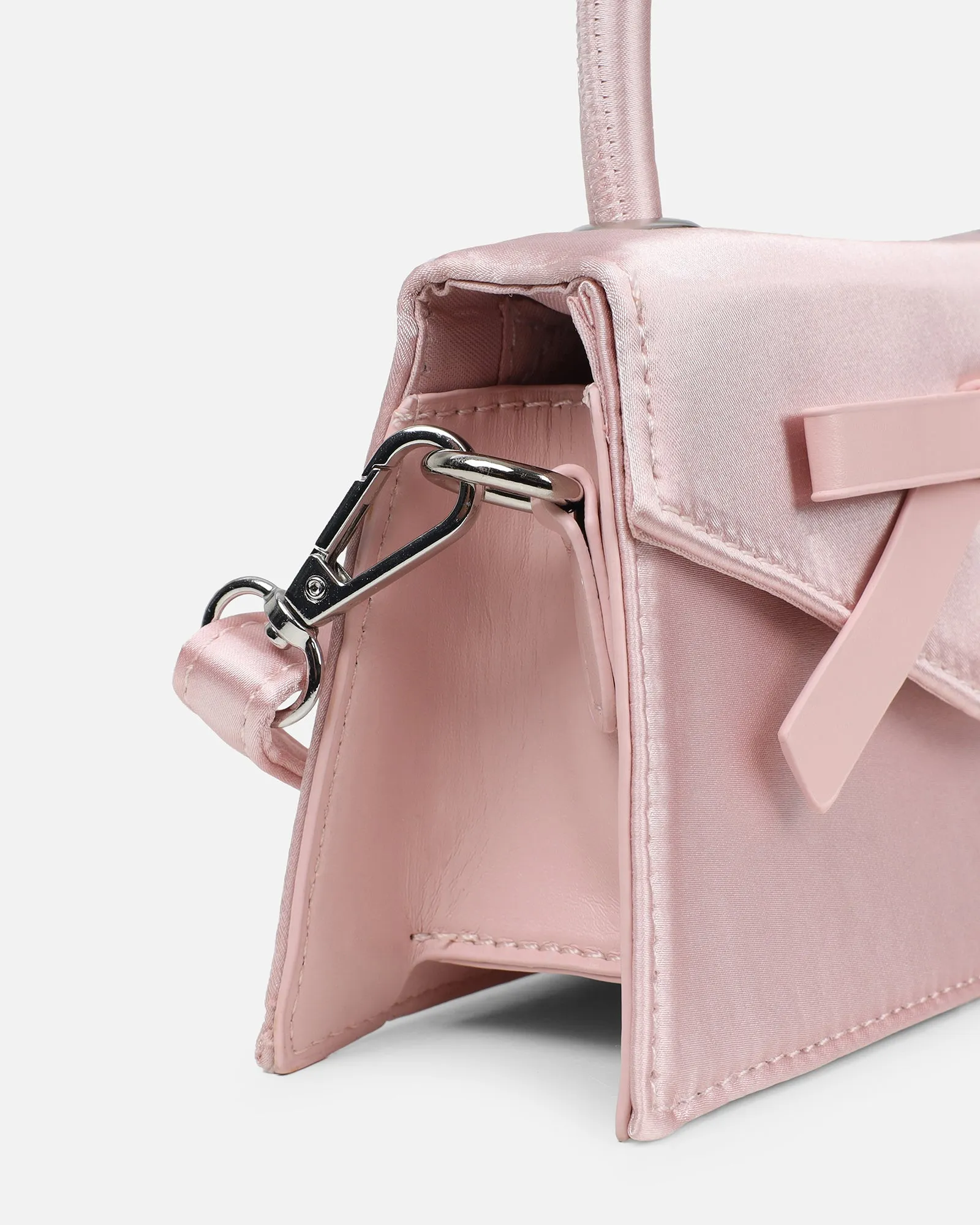Caressa Pink Satin Bow Detail Top handle Bag sold by Simmi London product image thumbnail 2