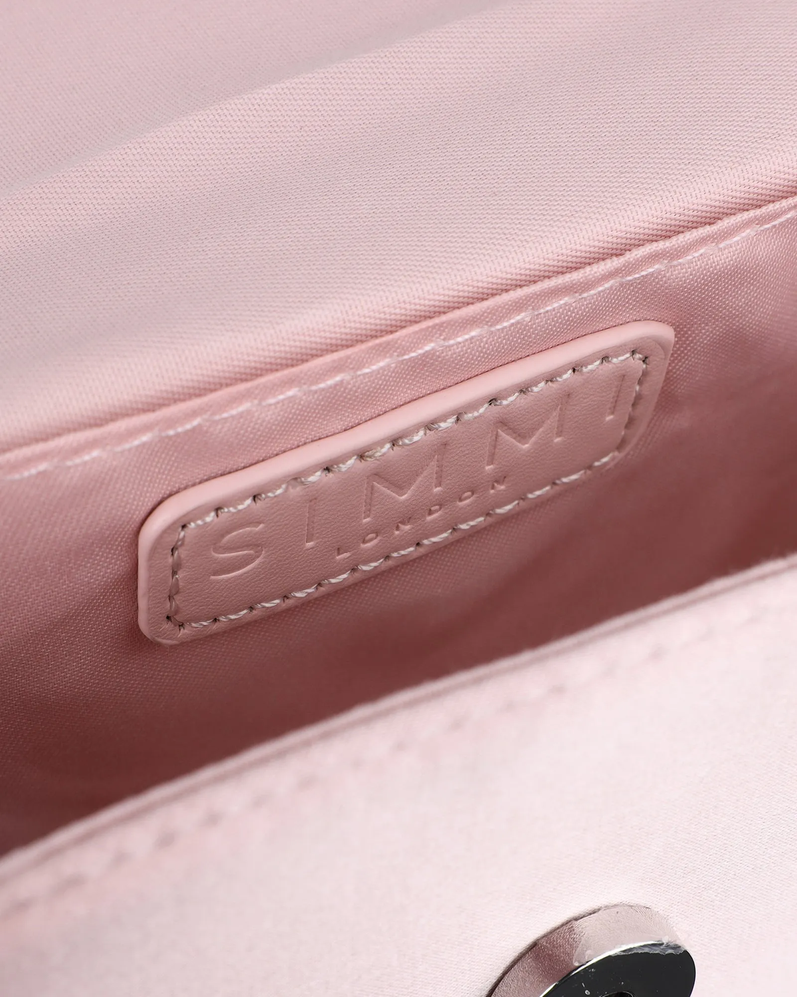Caressa Pink Satin Bow Detail Top handle Bag sold by Simmi London product image thumbnail 3