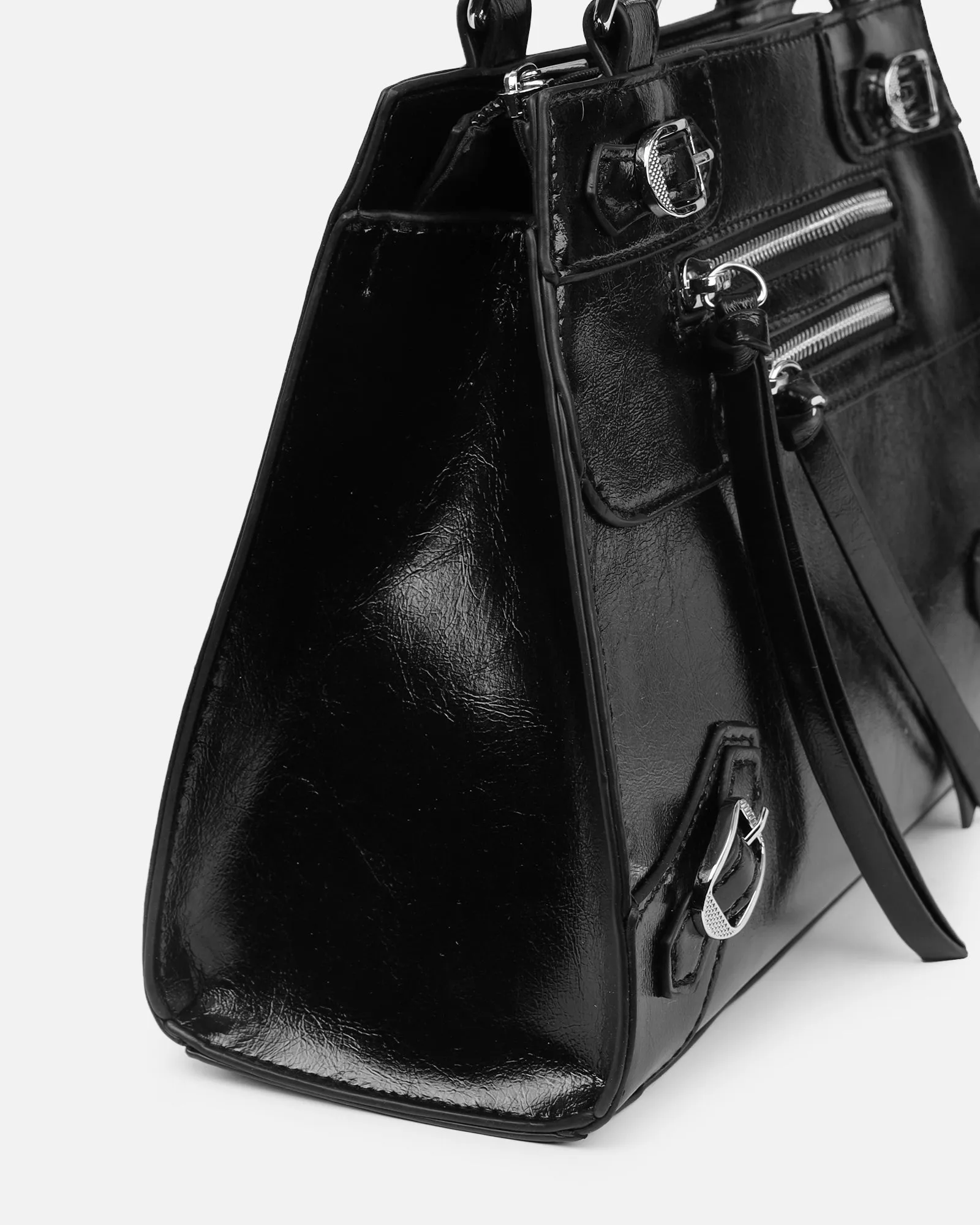 Adina Black Stud Detail Handbag sold by Simmi London product image thumbnail 2