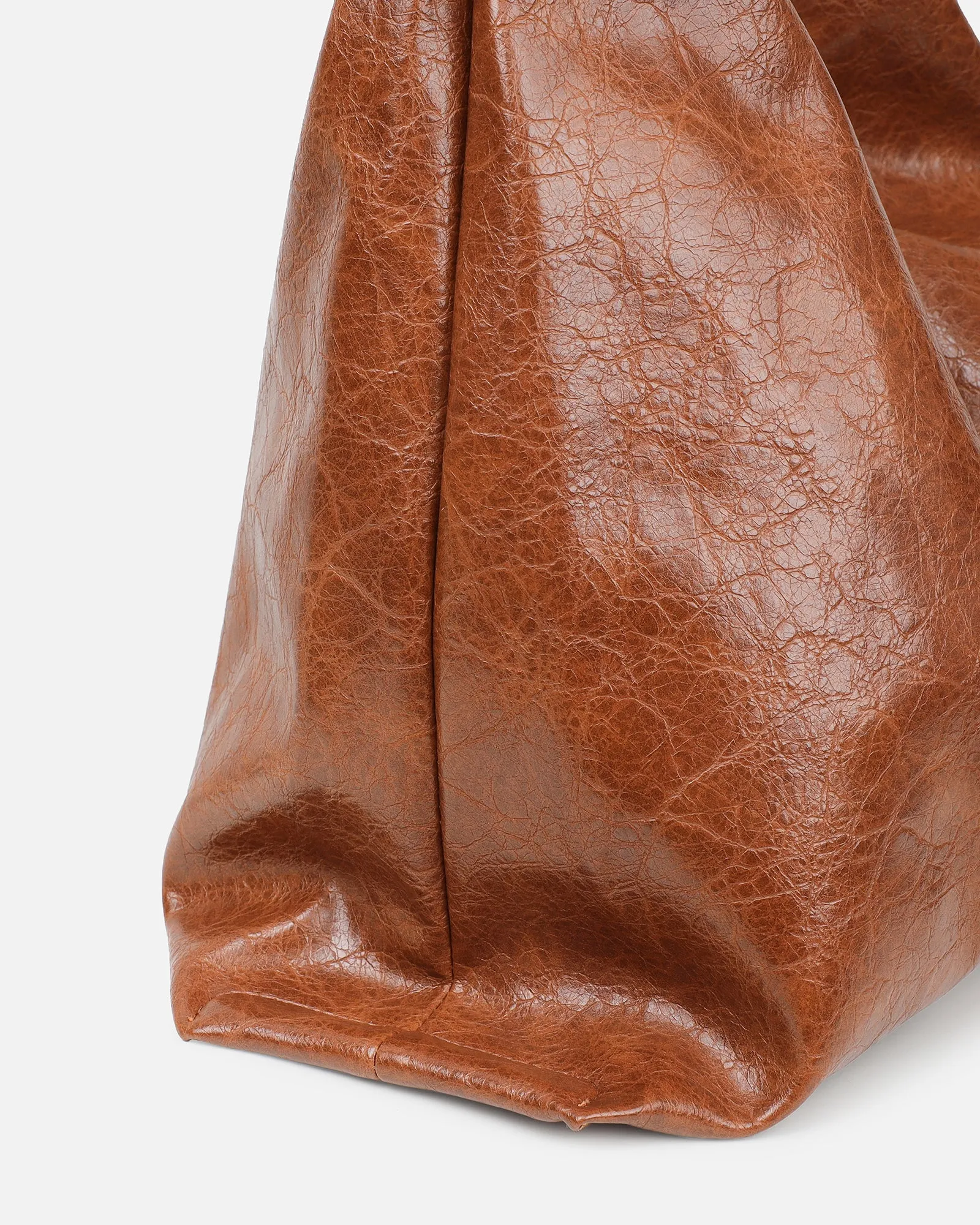 Abina Dark Tan Soft Hobo Shoulder Bag sold by Simmi London product image thumbnail 2