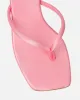 Melba Pink Satin Padded Toe Thong Sandals sold by Simmi London
