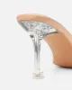 Josephine Clear Nude Patent Heeled Sandals sold by Simmi London