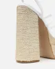 Nadima White Platform Espadrille Sandals sold by Simmi London