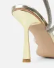Maella Gold Mirror Diamante Heeled Sandals sold by Simmi London