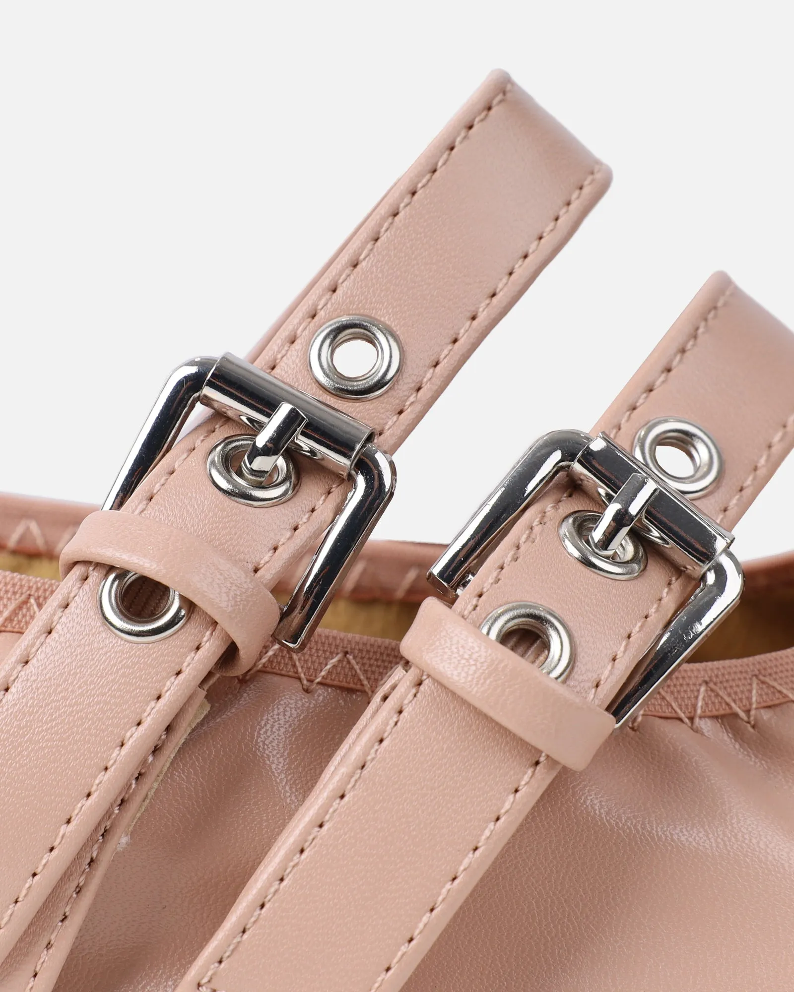 Octavio Nude Scrunch Ballet Flats sold by Simmi London product image thumbnail 3