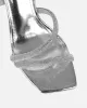 Maella Silver Mirror Diamante Heeled Sandals sold by Simmi London
