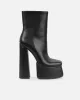 Mellia Black Extreme Platform Boots sold by Simmi London