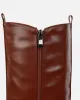 Tommo Tan Flat Chunky Knee High Boots sold by Simmi London