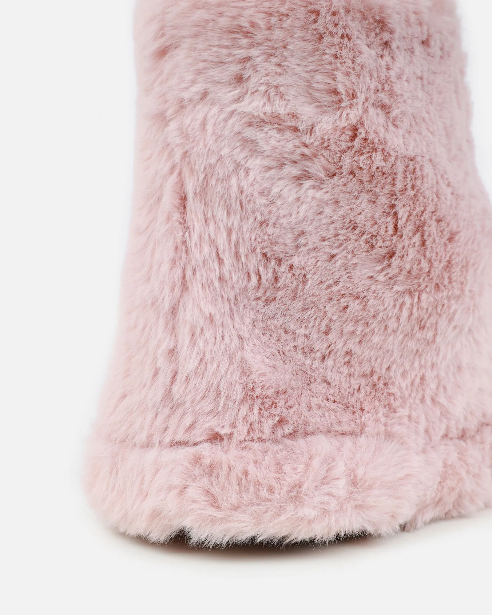 Comfy Blush Fluffy Slipper Boots sold by Simmi London product image thumbnail 3