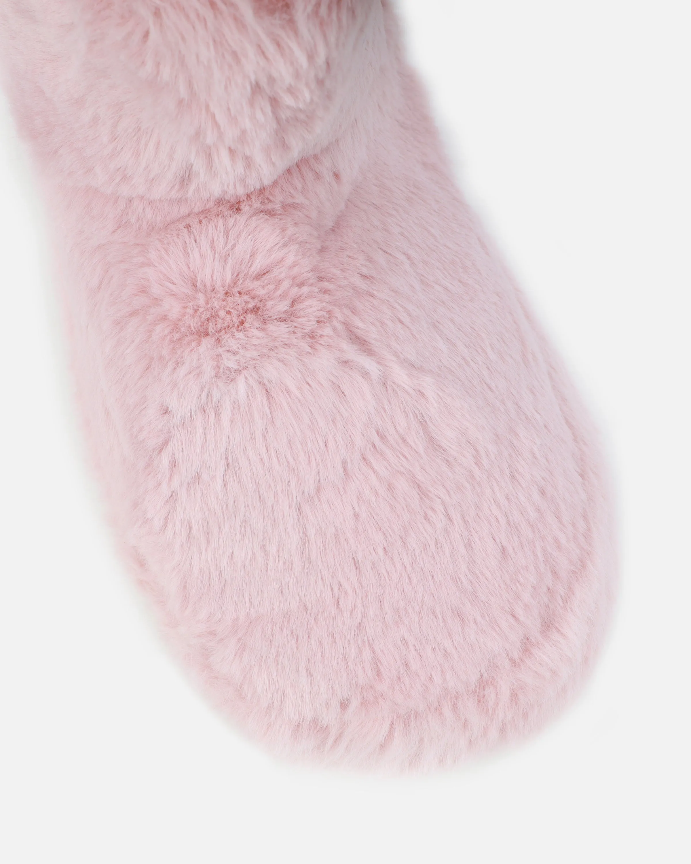 Comfy Blush Fluffy Slipper Boots sold by Simmi London product image thumbnail 4