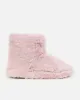 Comfy Blush Fluffy Slipper Boots sold by Simmi London