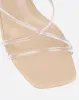 Honie Clear Nude Mid Heel Mules sold by Simmi London