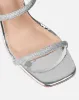 Peruvian Silver Diamante Strappy Block Mules sold by Simmi London