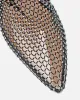 Onika Black Diamante Fishnet Thigh High Heels sold by Simmi London