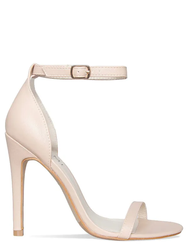 Lexi Nude Barely There Stiletto Heels sold by Simmi London