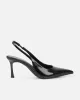 Liorra Black Box Sling Back Court Shoes sold by Simmi London