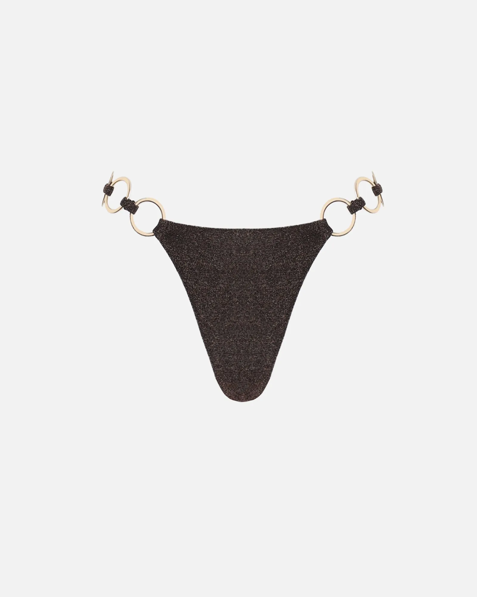 Mali Brown Lurex Bikini Bottoms sold by Simmi London product image thumbnail 4