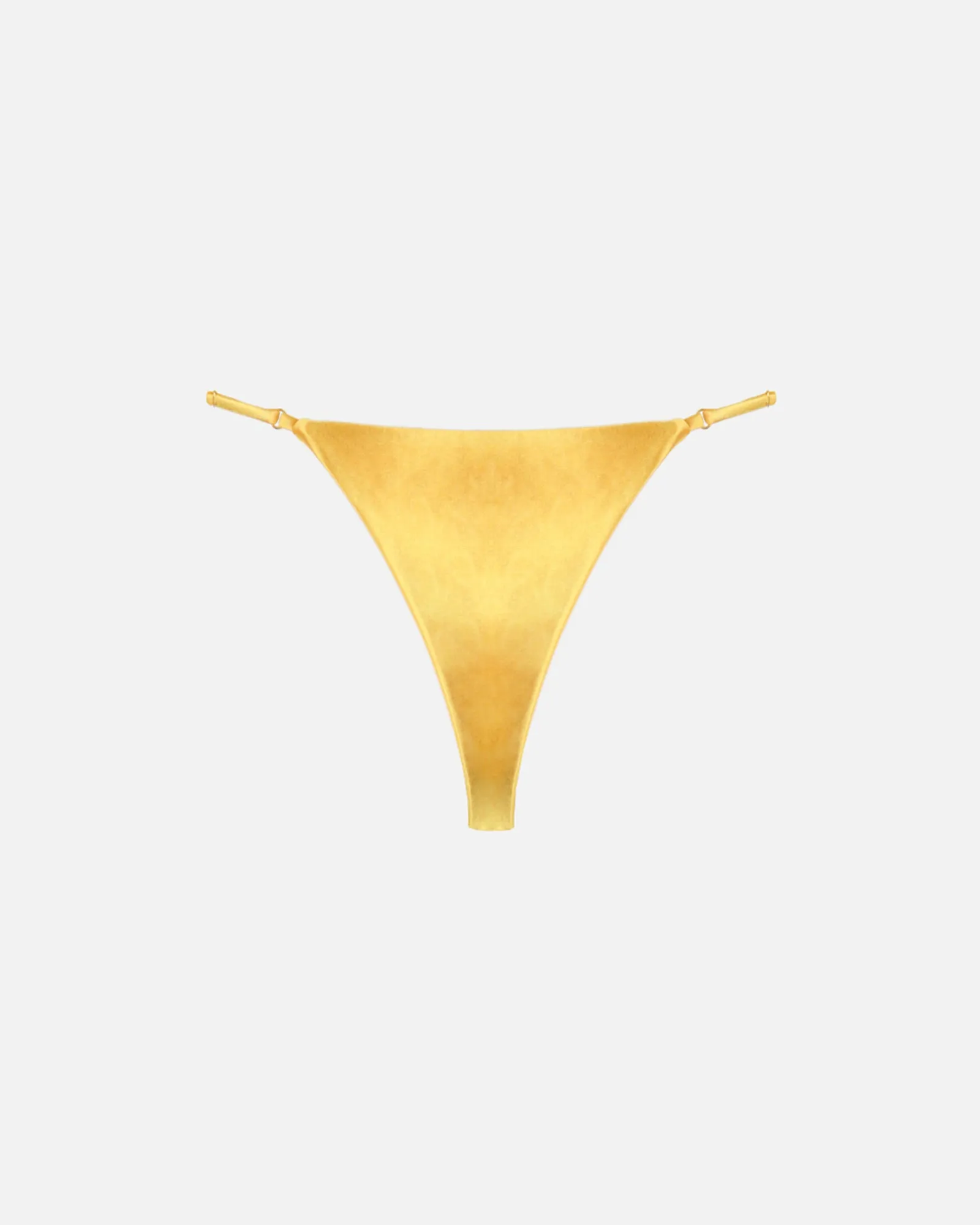 Sari Yellow Satin Adjustable Bikini Bottoms sold by Simmi London product image thumbnail 5