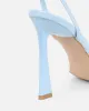 Riarra Blue Lizard Strappy Heeled Sandals sold by Simmi London