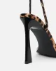 Apple Leopard Flared Heeled Sandals sold by Simmi London