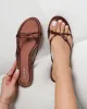 Char Chocolate Satin Bow Sandals sold by Simmi London