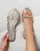 Char Gold Metallic Bow Sandals sold by Simmi London
