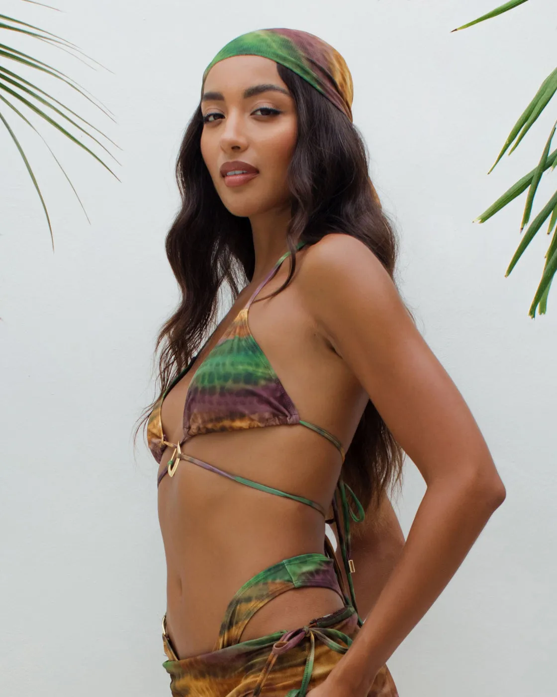 Kala Animal Print Mesh Headscarf sold by Simmi London product image thumbnail 2