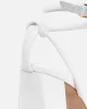 Gamela White Strappy Block Heels sold by Simmi London