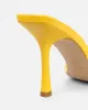 Danique Yellow Patent Mules sold by Simmi London