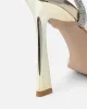 Pena Gold Mirror Diamante Heeled Sandals sold by Simmi London