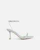 Piella Green Snake Strappy Heeled Sandals sold by Simmi London