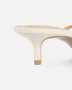 Laura Stone Toe Thong Kitten Heeled Sandals sold by Simmi London