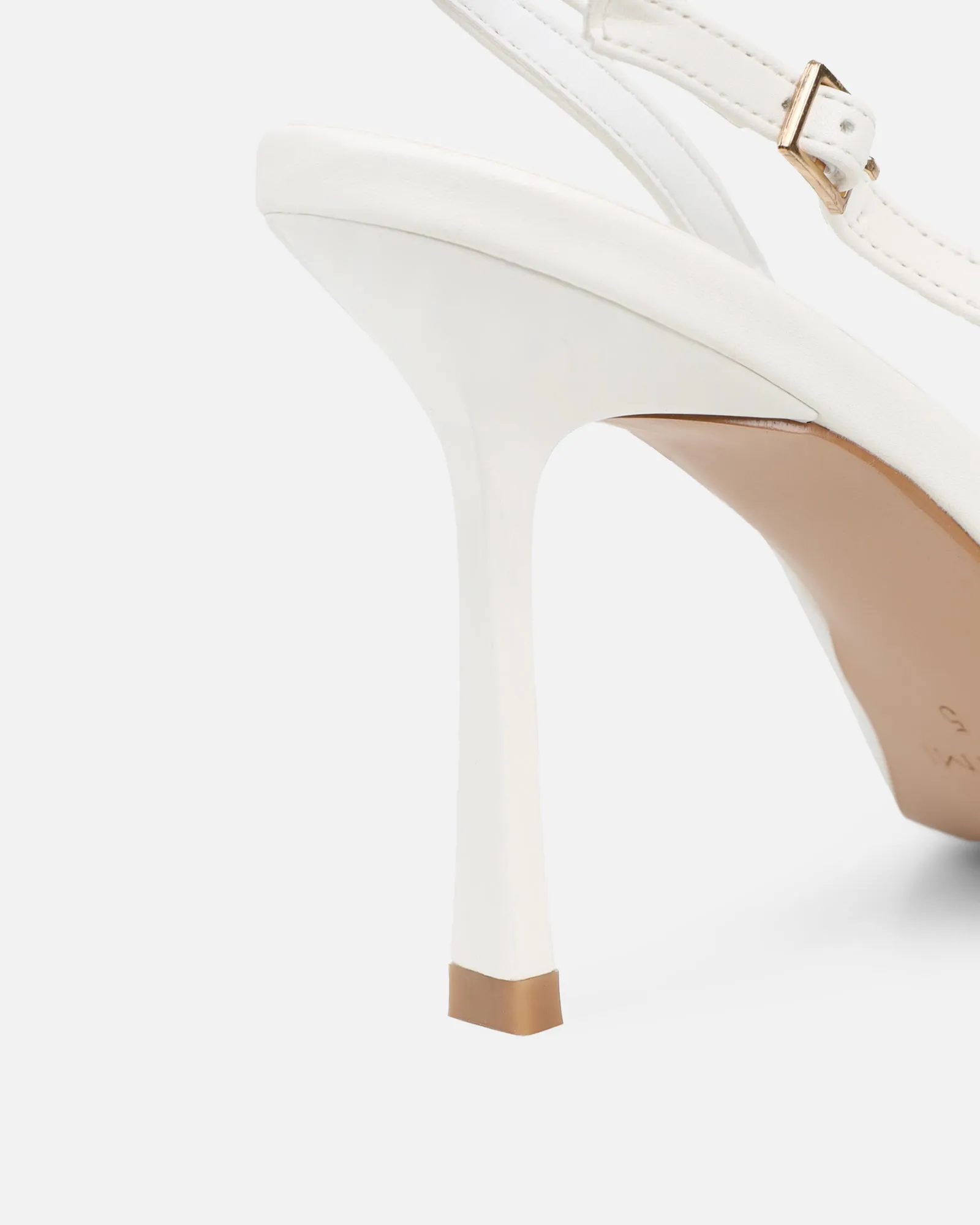 Exmoor White Plush Slingback Courts sold by Simmi London product image thumbnail 3
