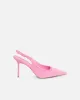 Exmoor Pink Plush Slingback Courts sold by Simmi London