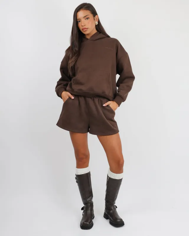 Winslow Simmi Studios Essentials Shorts in Chestnut sold by Simmi London