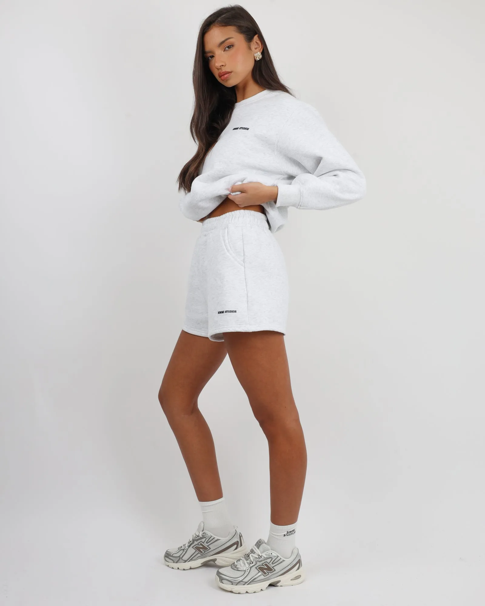 Winslow Simmi Studios Essentials Shorts in Pebble Grey sold by Simmi London product image thumbnail 2